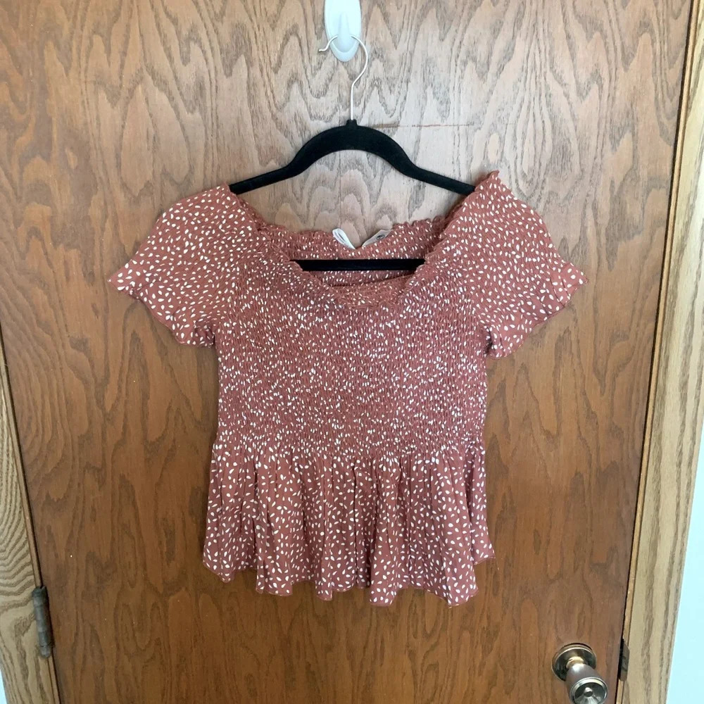 Japna Scrunched Off The Shoulder Blouse